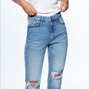 ZARA HIGH RISE - SLIM - ANKLE LENGTH JEANS